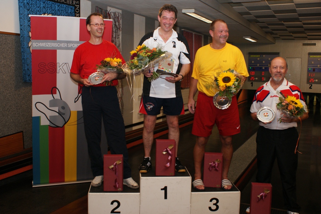 v.l..r Marcel Bichsel, Roger Fuchs, Wilfried Gurtner, Vincent Käppeli